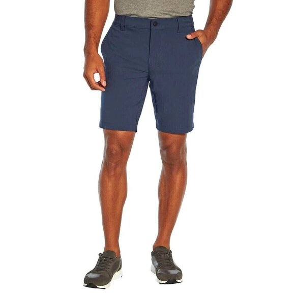 NEW Greg Norman Navy Stretch Shorts Men's 36 Size M Comfort Stretch Waistband - Picture 1 of 7